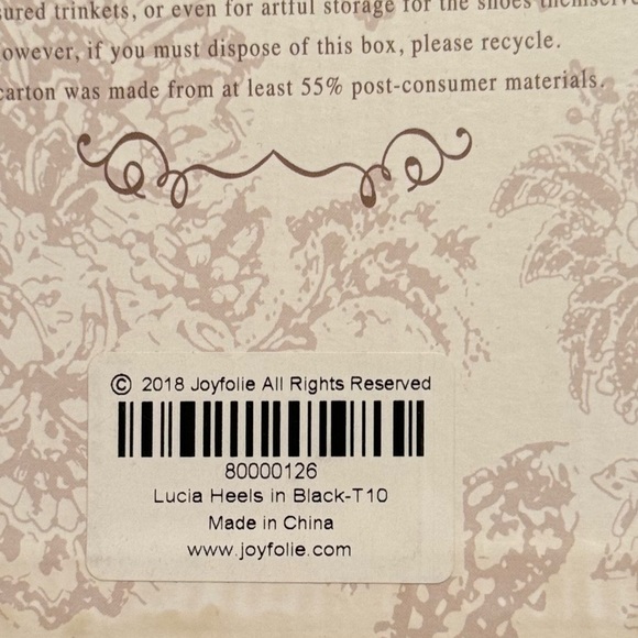 Joyfolie Lucia Heels in black velvet - Picture 5 of 7